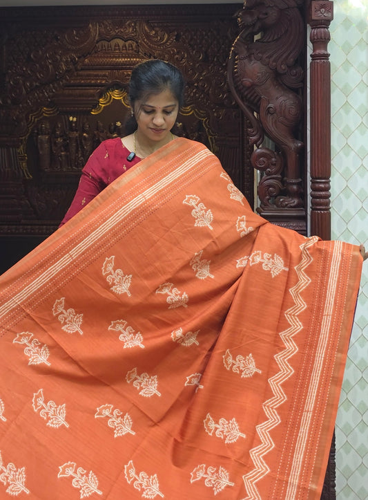 Malai Tussar Silk Sarees | DSAD053