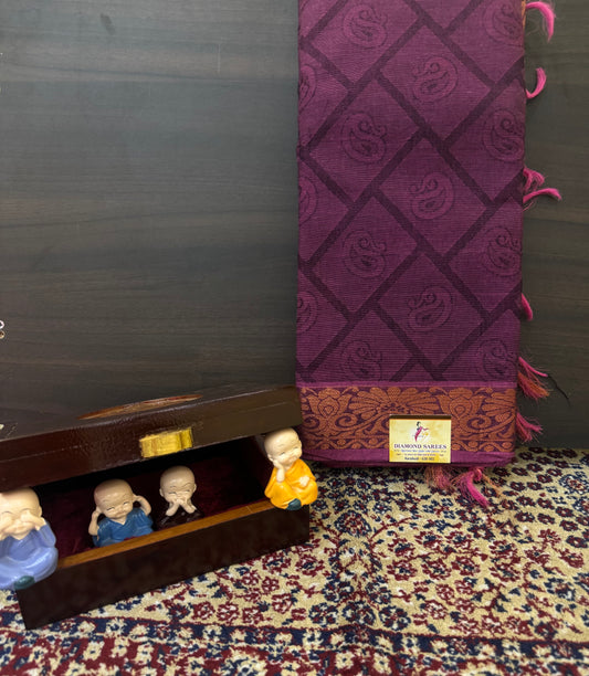 Kovai Pure Cotton Embossed Saree| DSO002