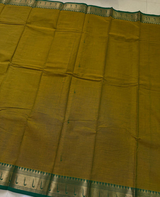 Handloom Kanchi Cotton Saree with Butta Body| DSAF001