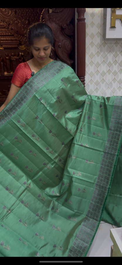 Dupion Tussar Saree 1810 | DSAD033