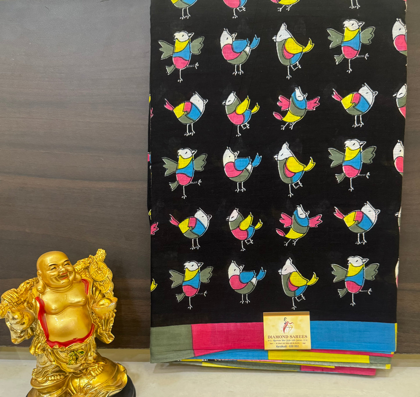 Handblock Print MulMul Cotton Sarees | DSAN001