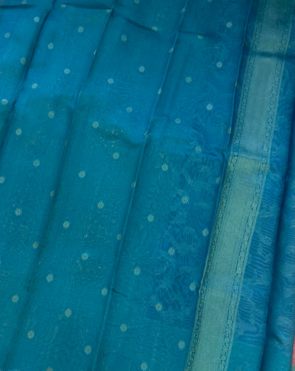 3d Banaras Organza Silk Sarees | DSM001