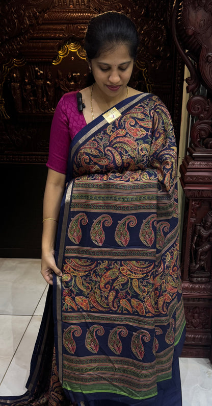 Printed Semi Dola Silk Sarees | DSM062