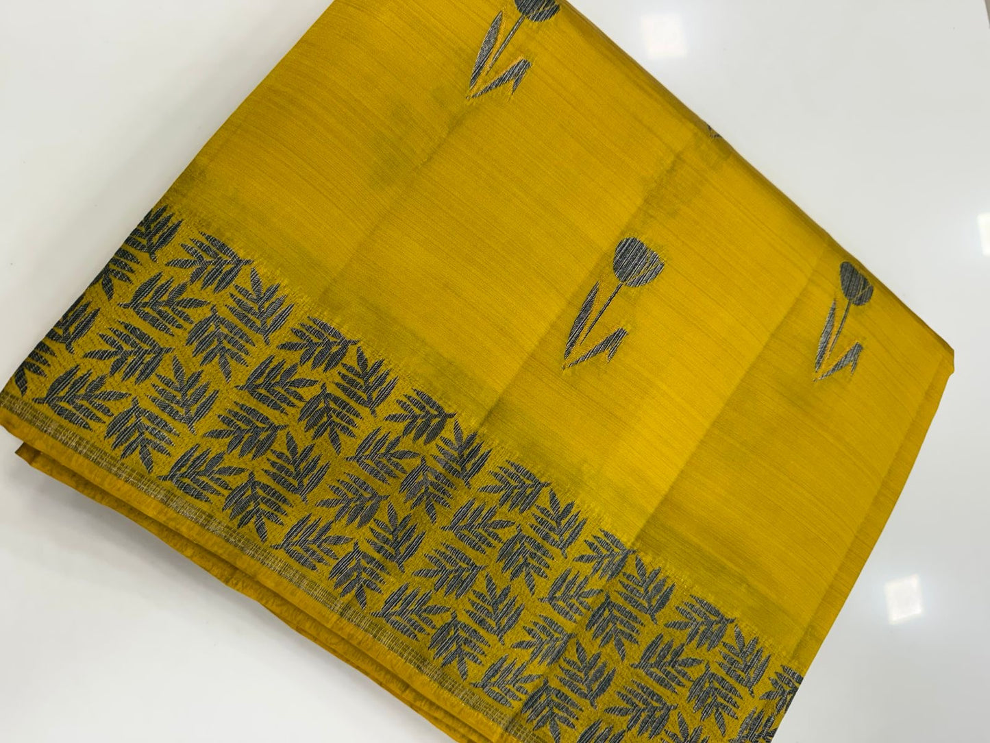Dupion Tussar Saree 1810 | DSAD033