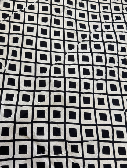 Handblock Print MulMul Cotton Sarees | DSAN001