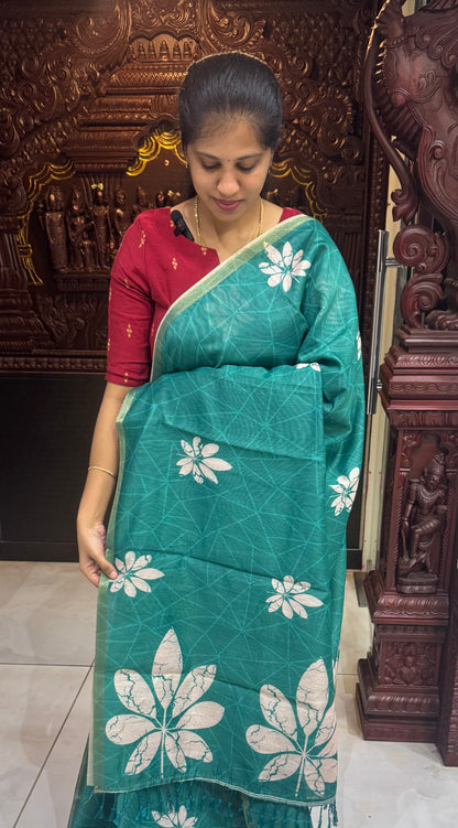 Fancy Chanderi Cotton Sarees | DSAD025