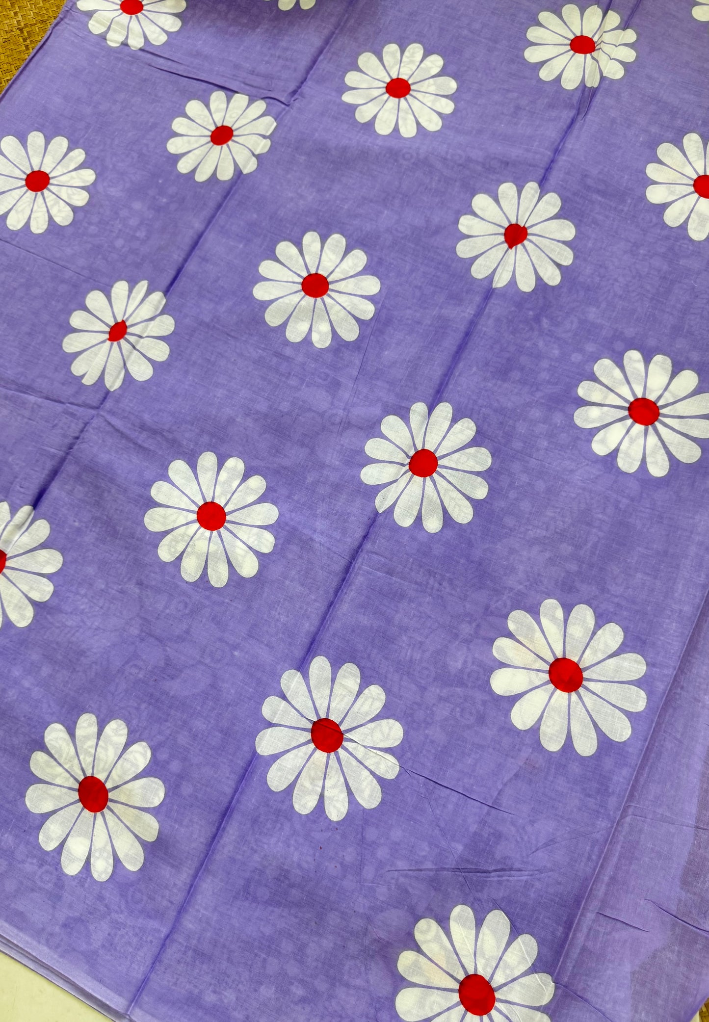 Handblock Print MulMul Cotton Sarees | DSAN001