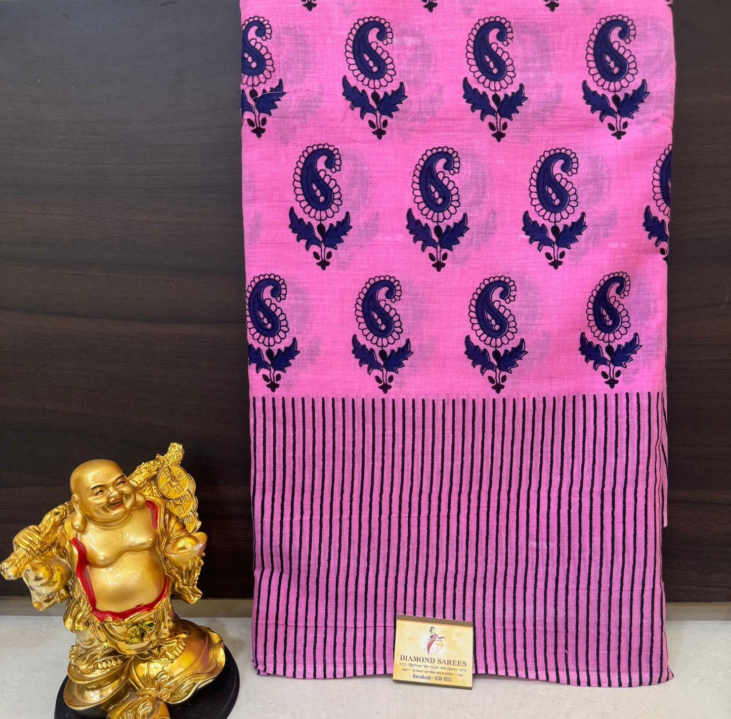 Handblock Print MulMul Cotton Sarees | DSAN001