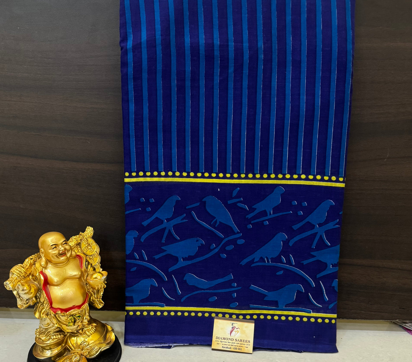 Handblock Print MulMul Cotton Sarees | DSM098
