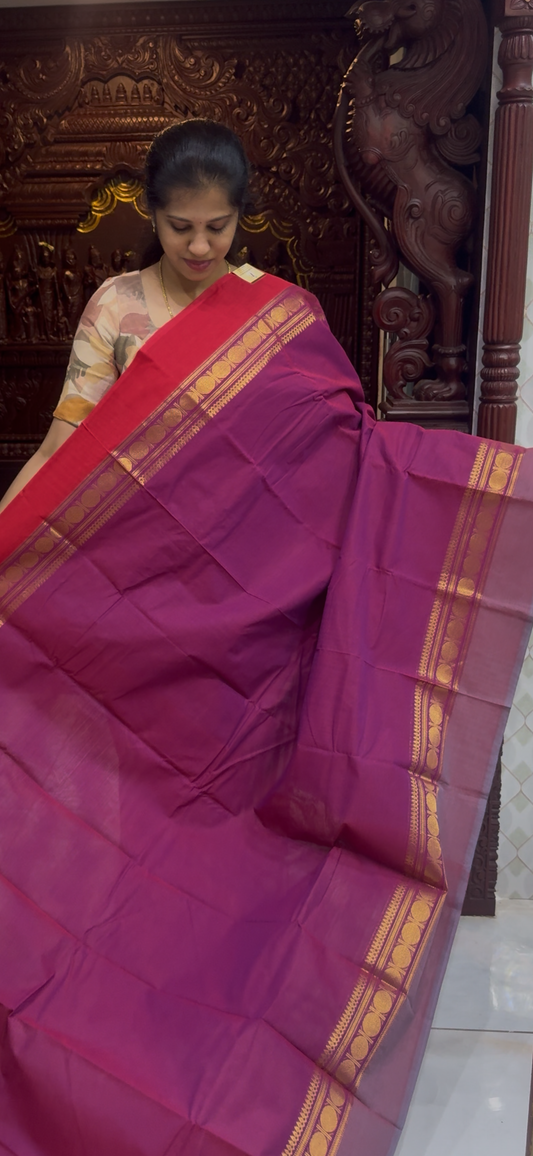 Handloom Kanchi Cotton Saree | DSAJ002