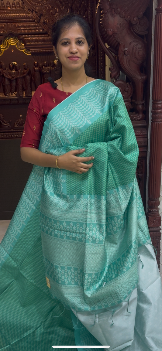 Digital Printed Semi Tussar Sarees | DSM121