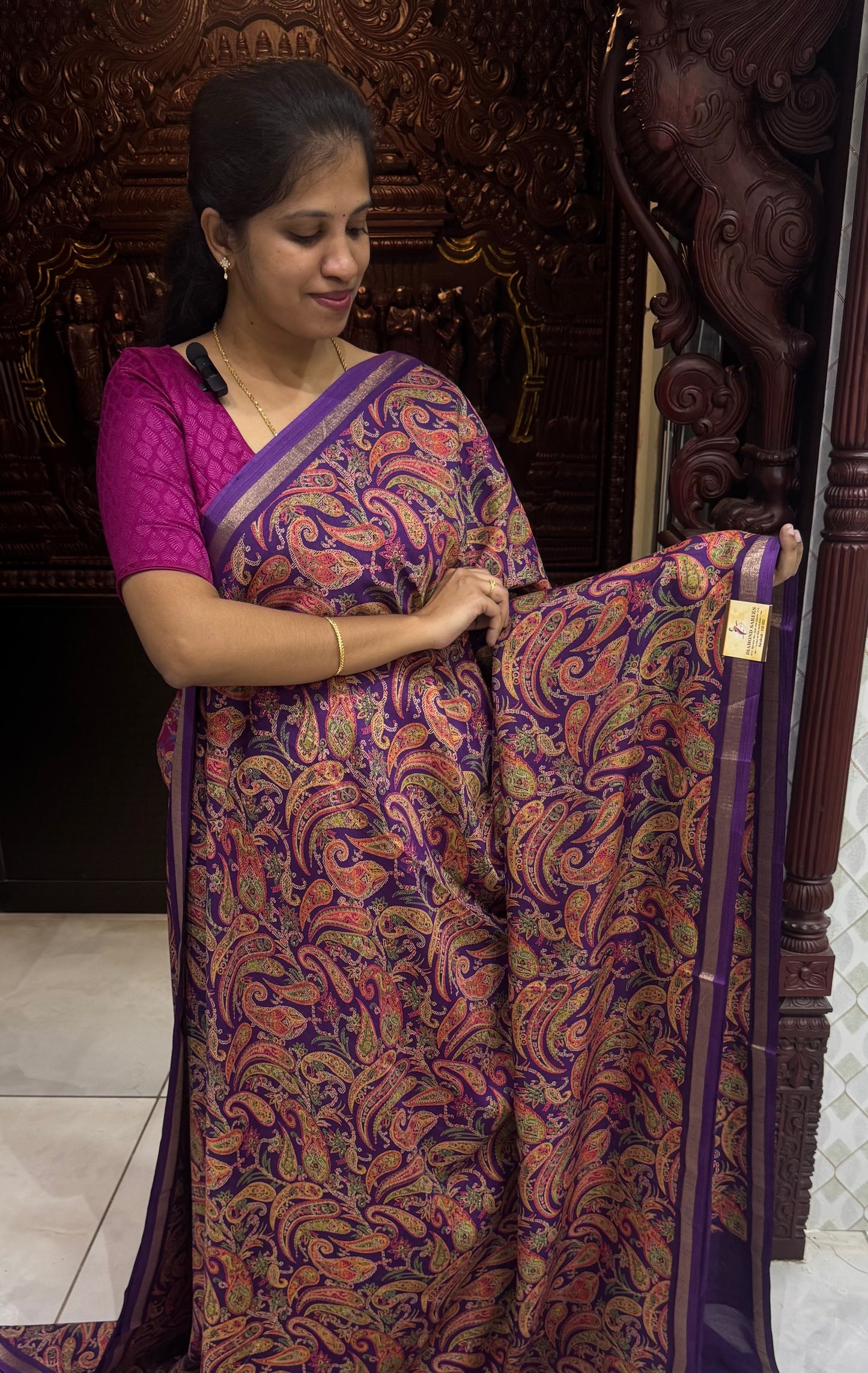 Printed Semi Dola Silk Sarees | DSM062