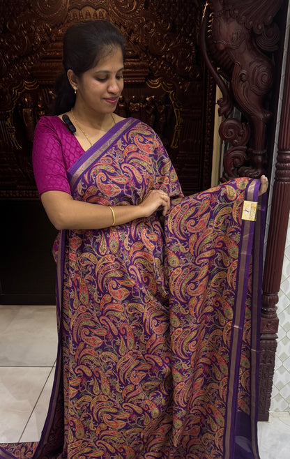 Printed Semi Dola Silk Sarees | DSM062
