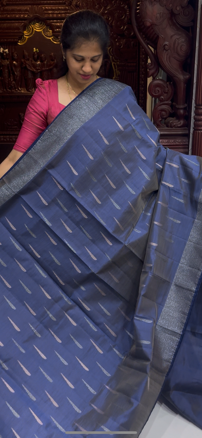 Dupion Tussar Saree 1810 | DSAD033