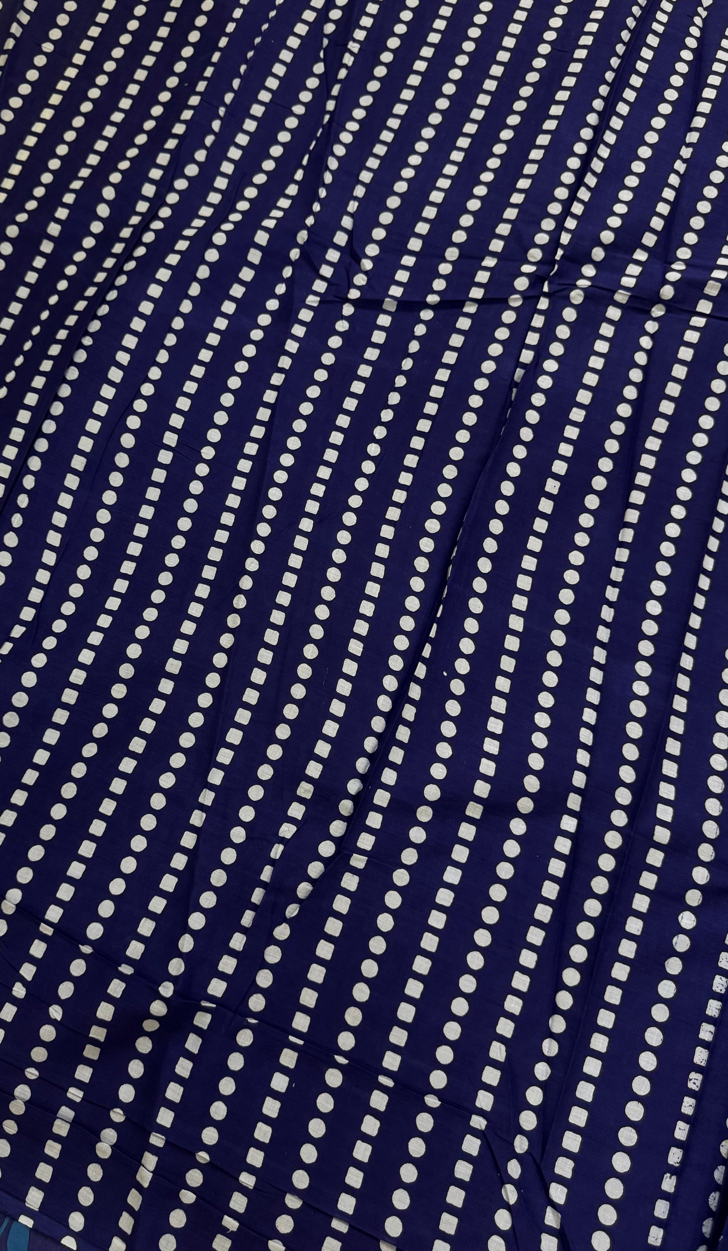 Handblock Print MulMul Cotton Sarees | DSM098