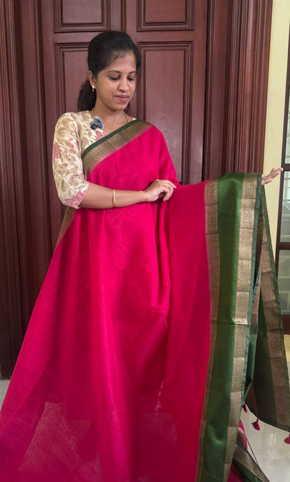 Bamboo Silk Saree 2185 | DSAD044