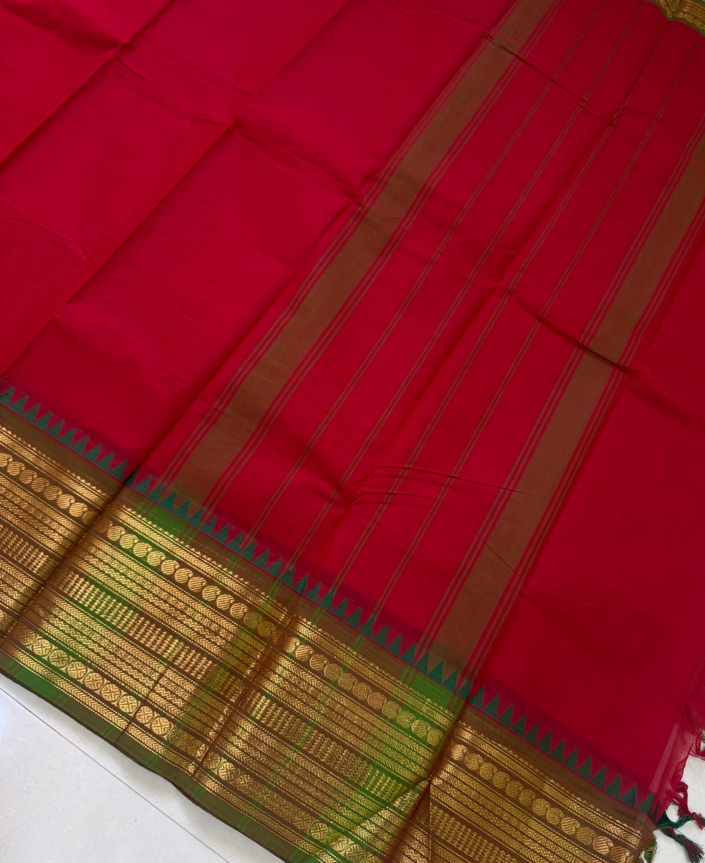 Handloom Kanchi Cotton Saree | DSAE002