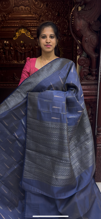 Dupion Tussar Saree 1810 | DSAD033