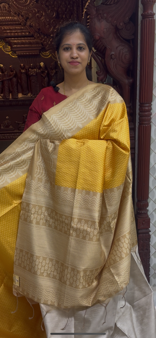 Digital Printed Semi Tussar Sarees | DSM121