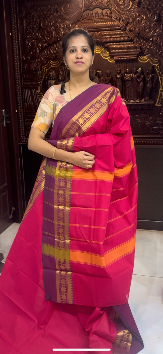 Handloom Kanchi Cotton Saree | DSAJ002