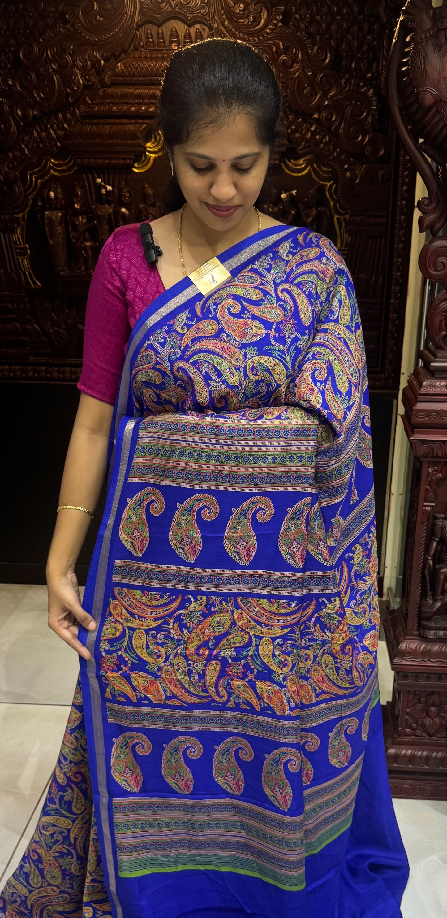 Printed Semi Dola Silk Sarees | DSM062