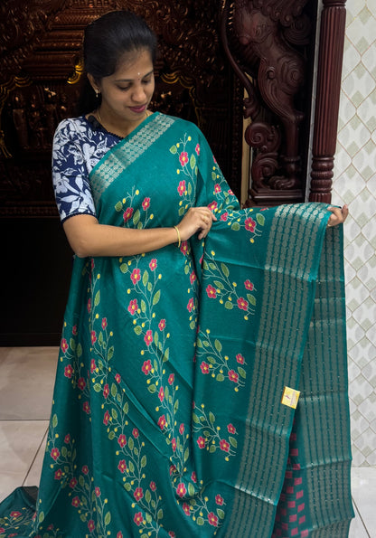 Semi Dola Silk Sarees with Sequins Border | DSM023