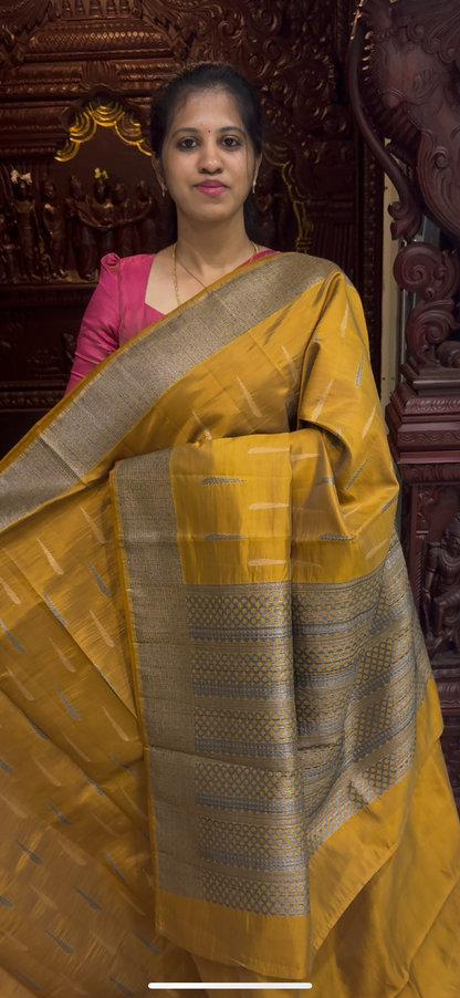 Dupion Tussar Saree 1810 | DSAD033