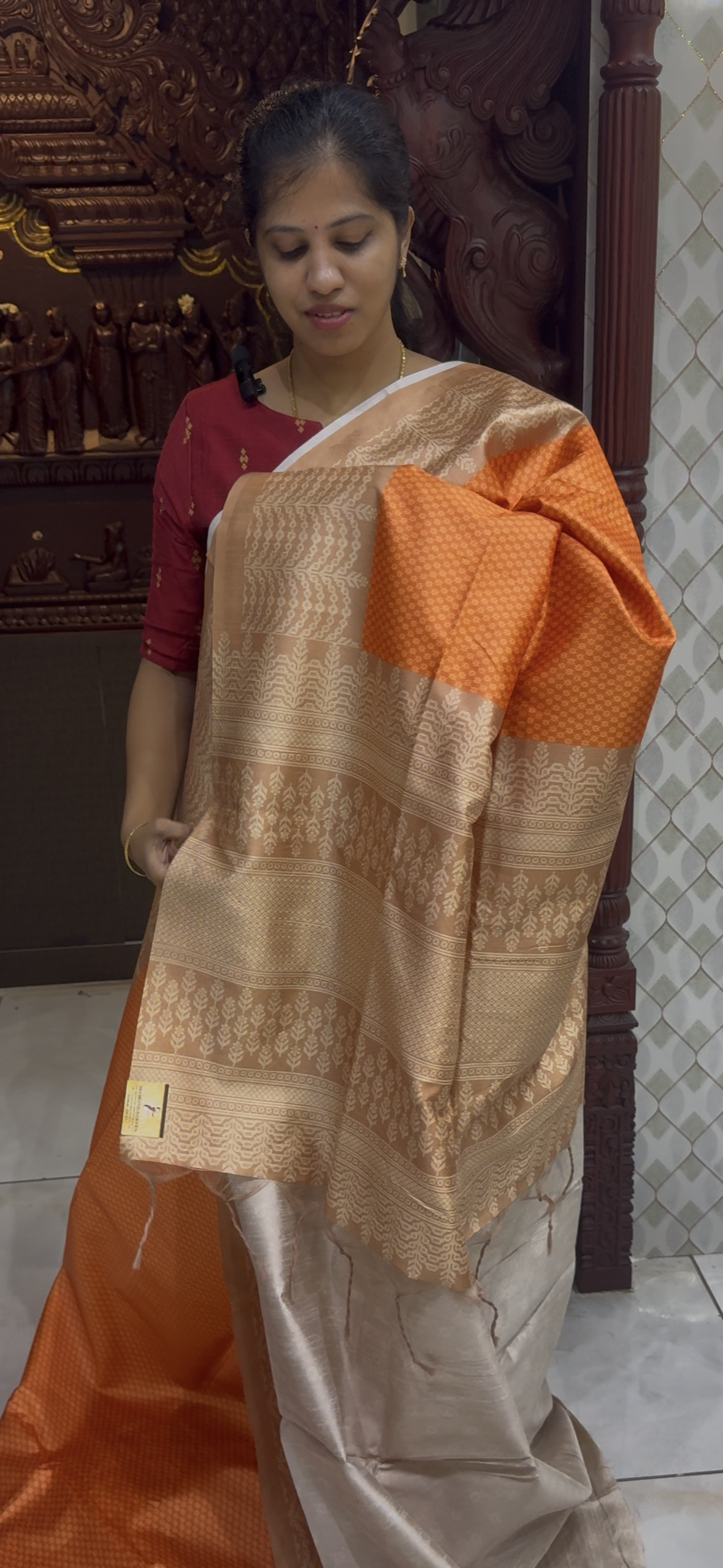 Digital Printed Semi Tussar Sarees | DSM121