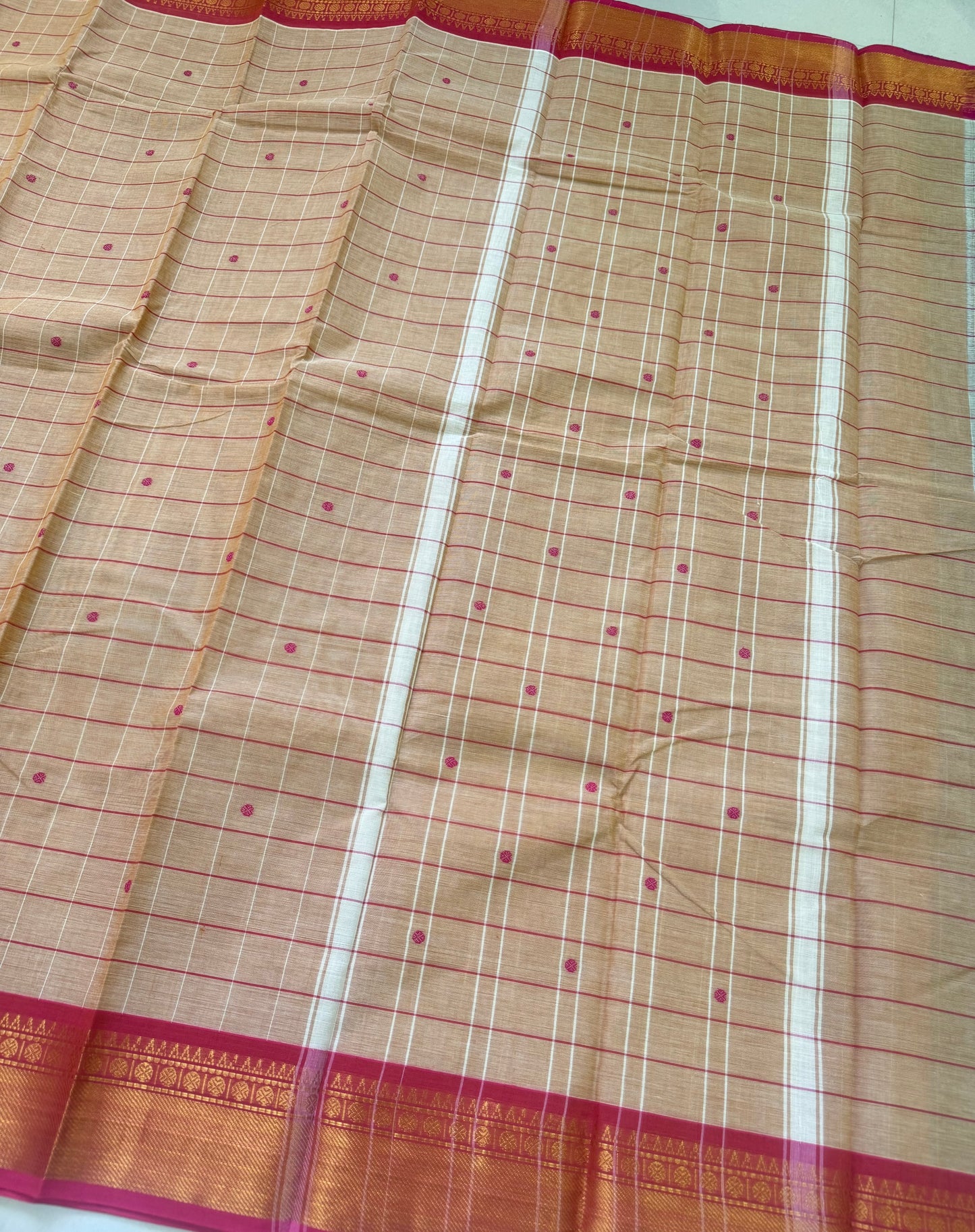 Handloom Kanchi Cotton Saree | DSAE004
