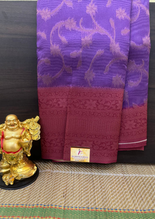 3d Banaras Organza Silk Sarees | DSM001