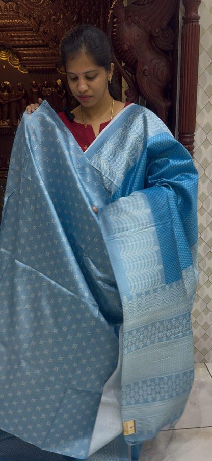 Digital Printed Semi Tussar Sarees | DSM121