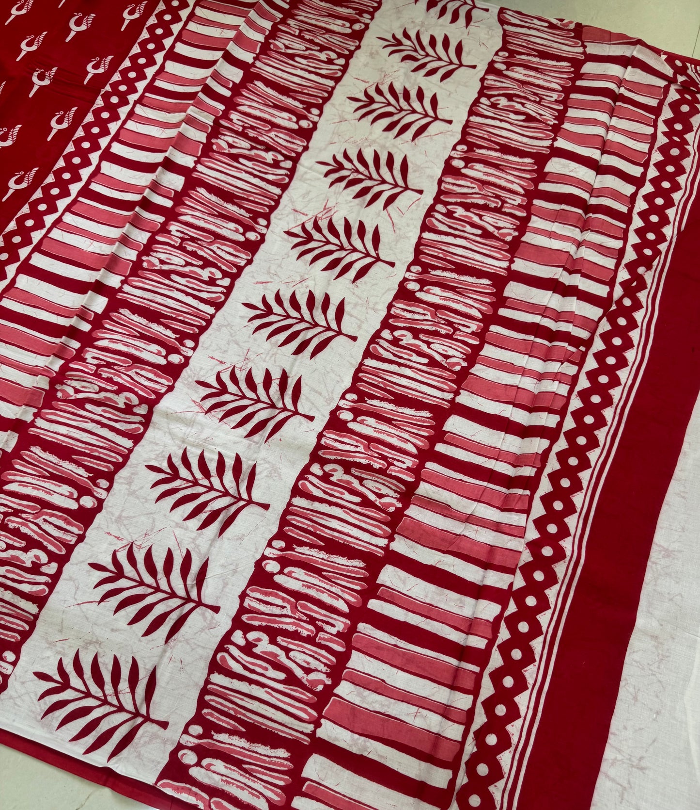 Handblock Print MulMul Cotton Sarees | DSAN001