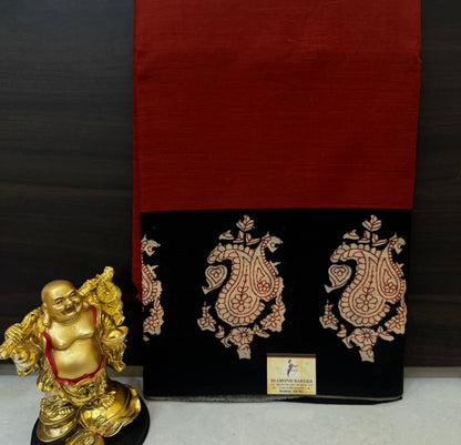 Handblock Print MulMul Cotton Sarees | DSAN001