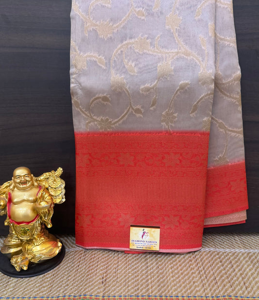 3d Banaras Organza Silk Sarees | DSM001