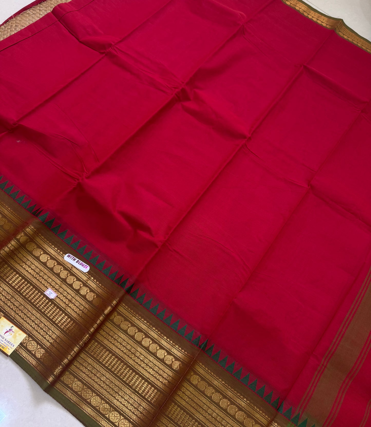Handloom Kanchi Cotton Saree | DSAE002