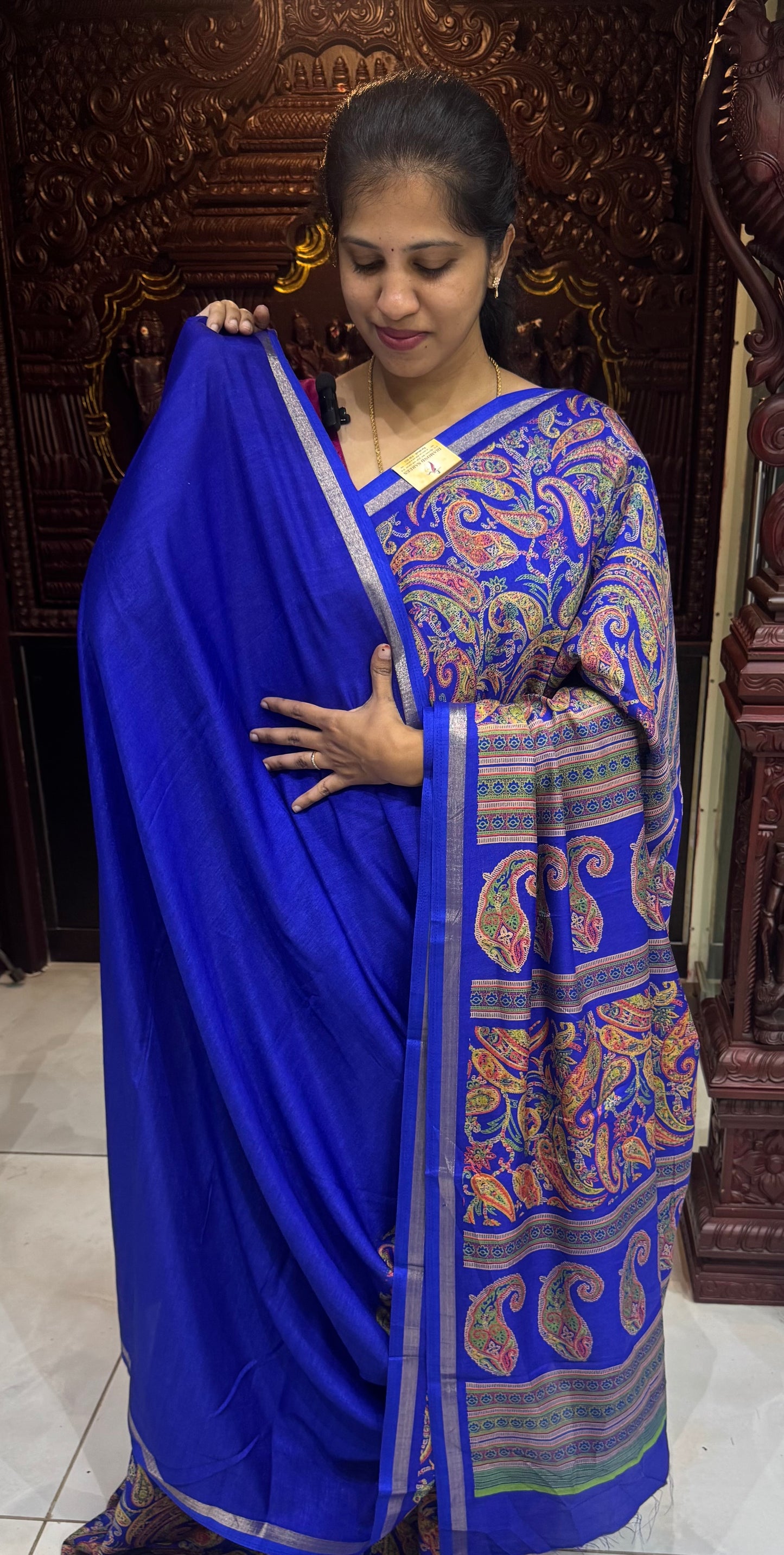 Printed Semi Dola Silk Sarees | DSM062