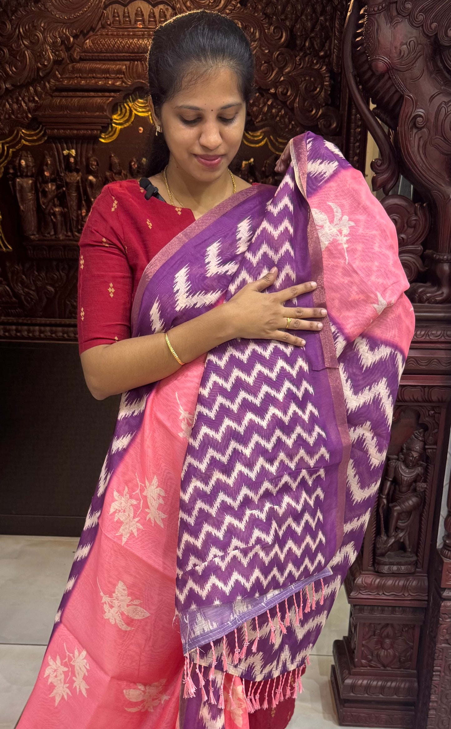 Fancy Chanderi Cotton Sarees | DSAD025