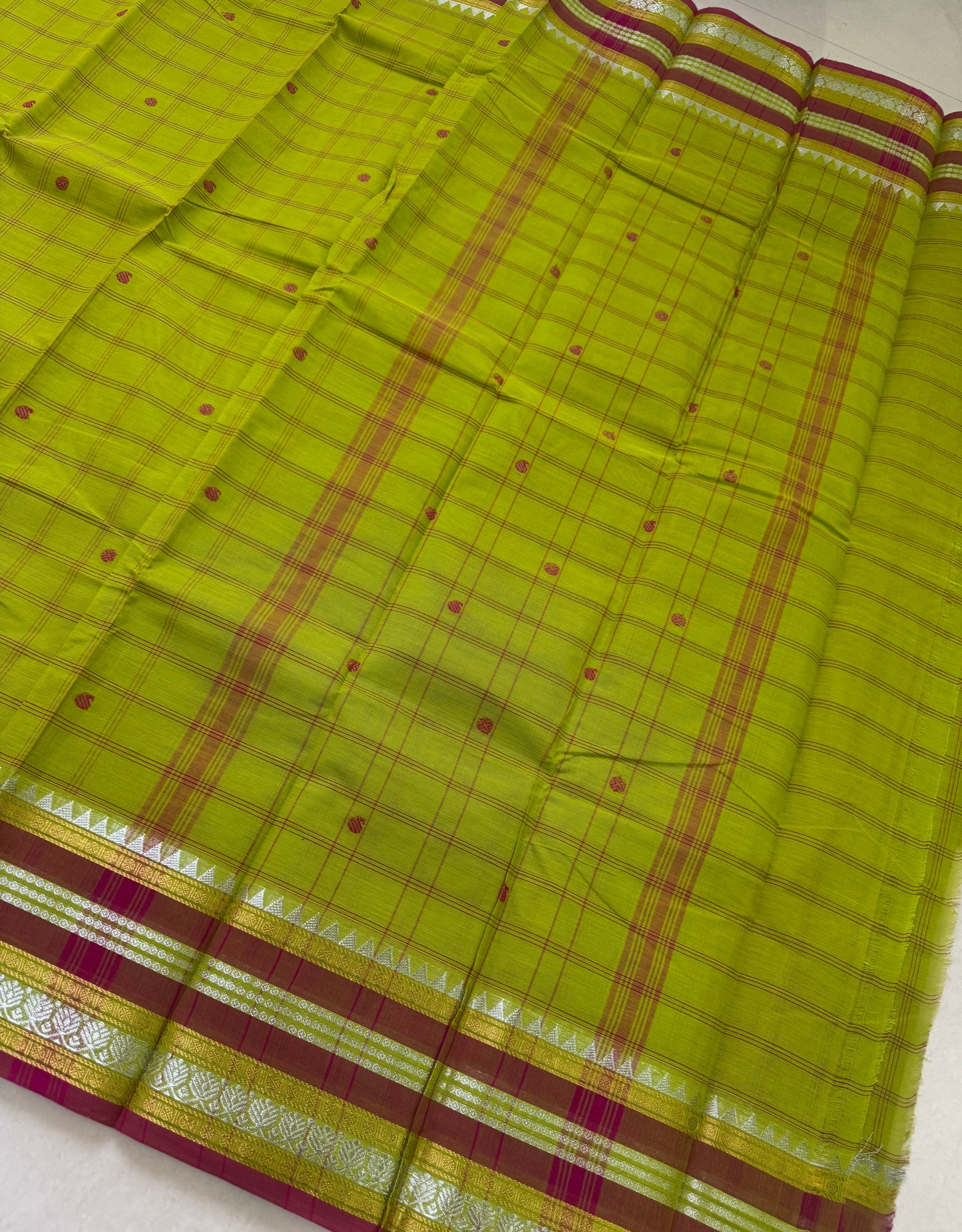 Handloom Kanchi Cotton Saree | DSAE006