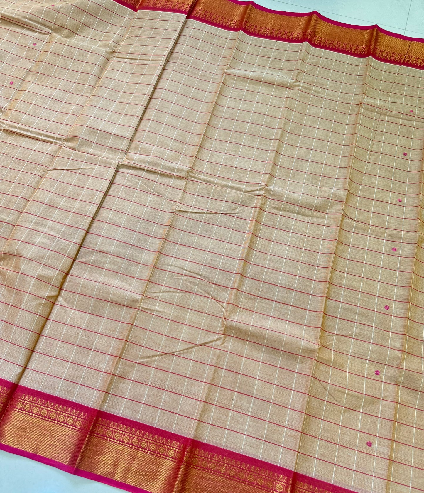 Handloom Kanchi Cotton Saree | DSAE004