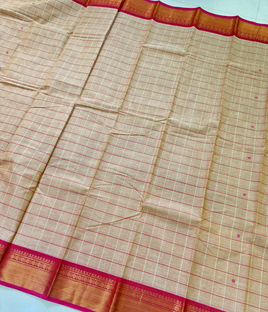Handloom Kanchi Cotton Saree | DSAE004