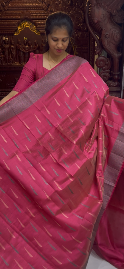 Dupion Tussar Saree 1810 | DSAD033