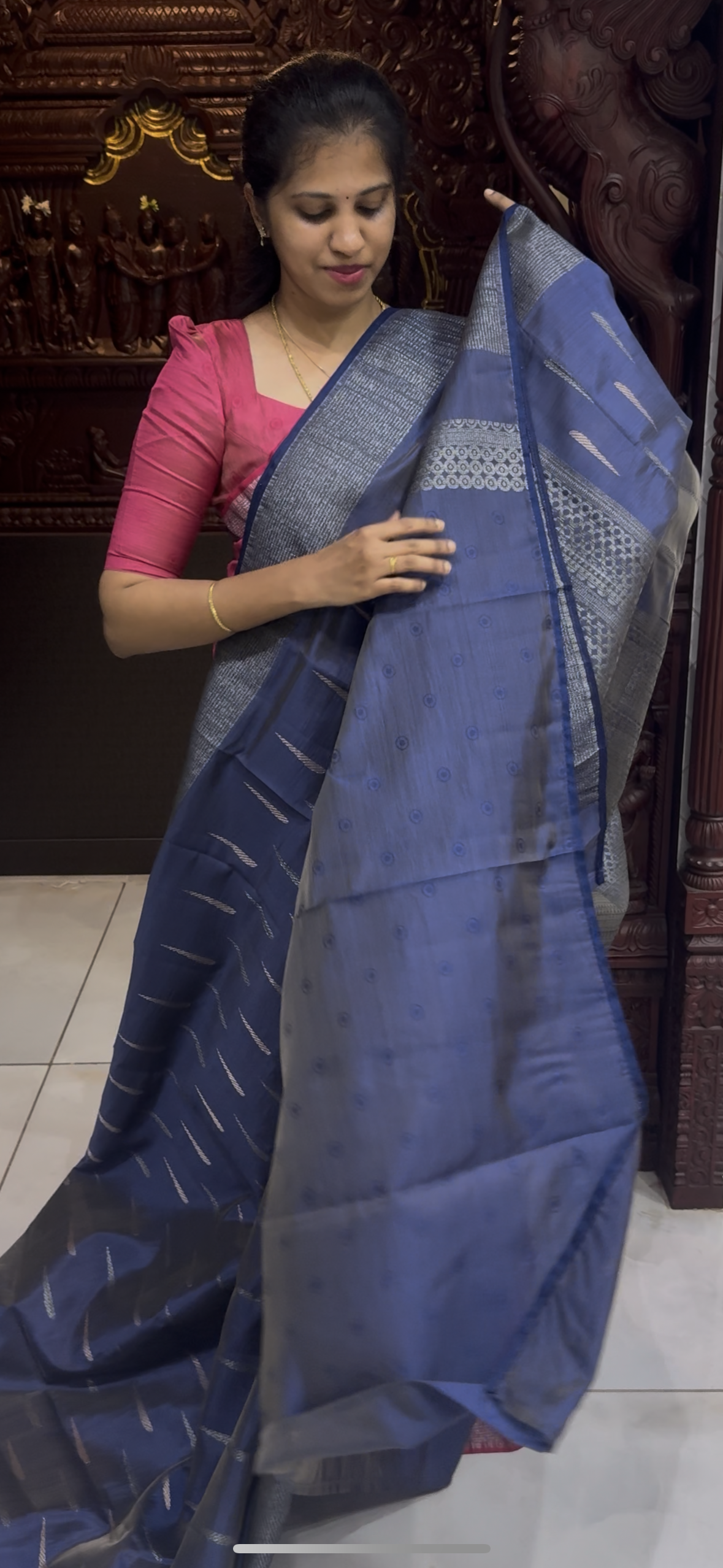 Dupion Tussar Saree 1810 | DSAD033