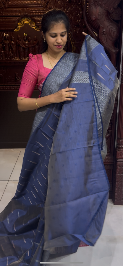 Dupion Tussar Saree 1810 | DSAD033