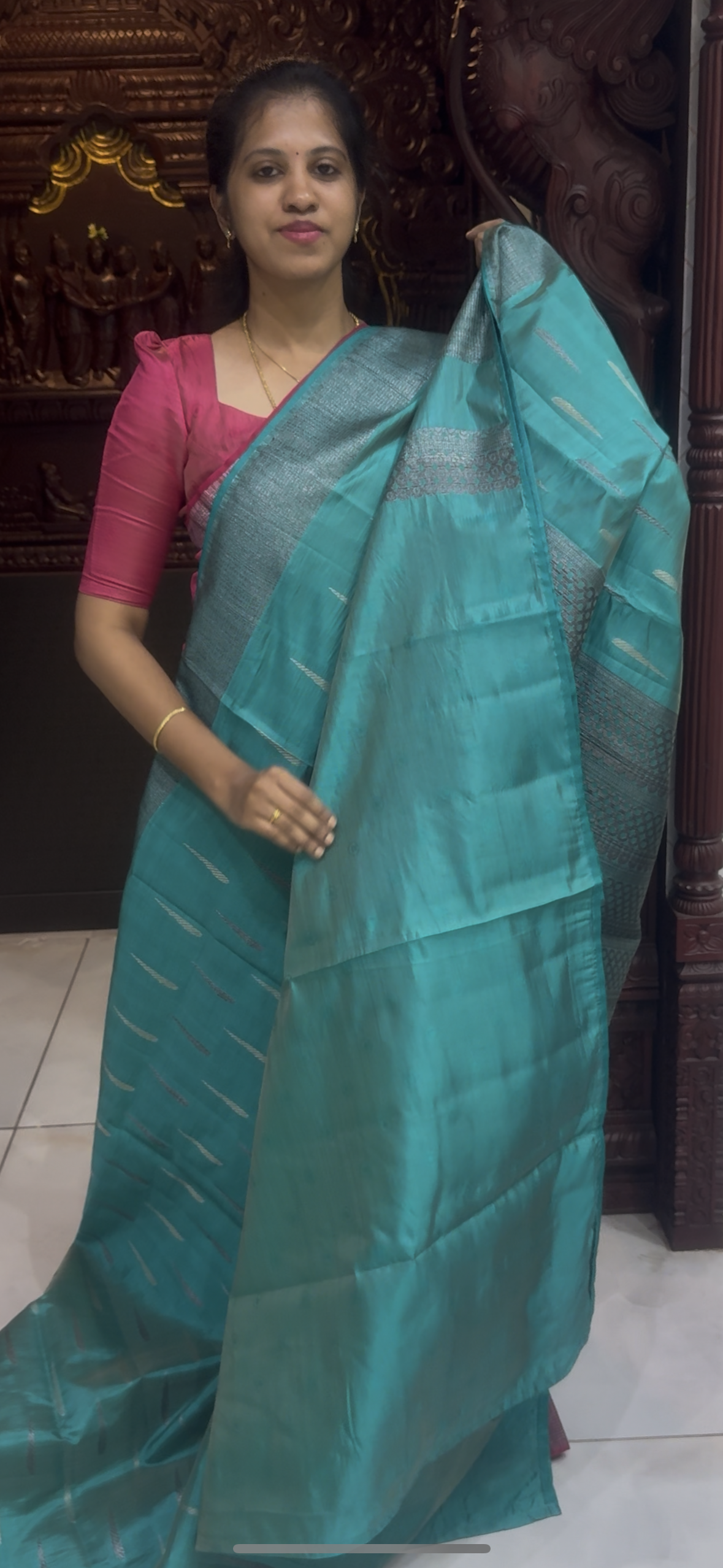 Dupion Tussar Saree 1810 | DSAD033