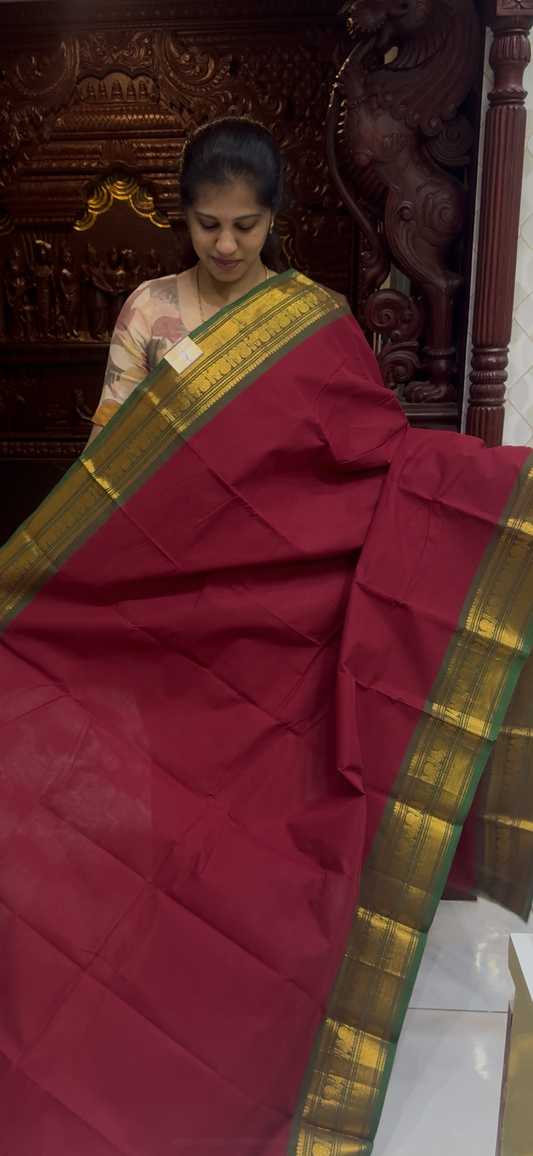 Handloom Kanchi Cotton Saree | DSAJ002
