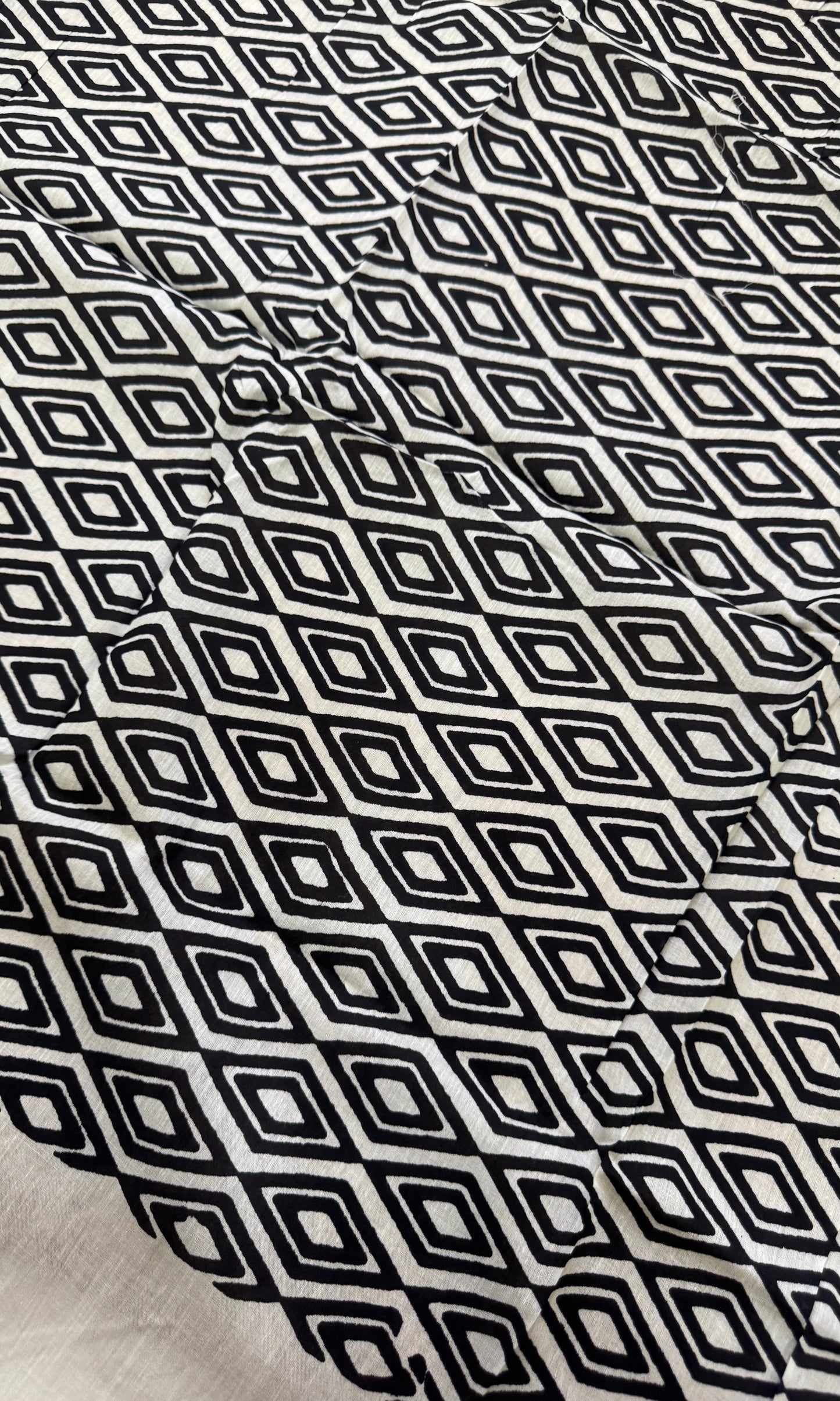 Handblock Print MulMul Cotton Sarees | DSAD012