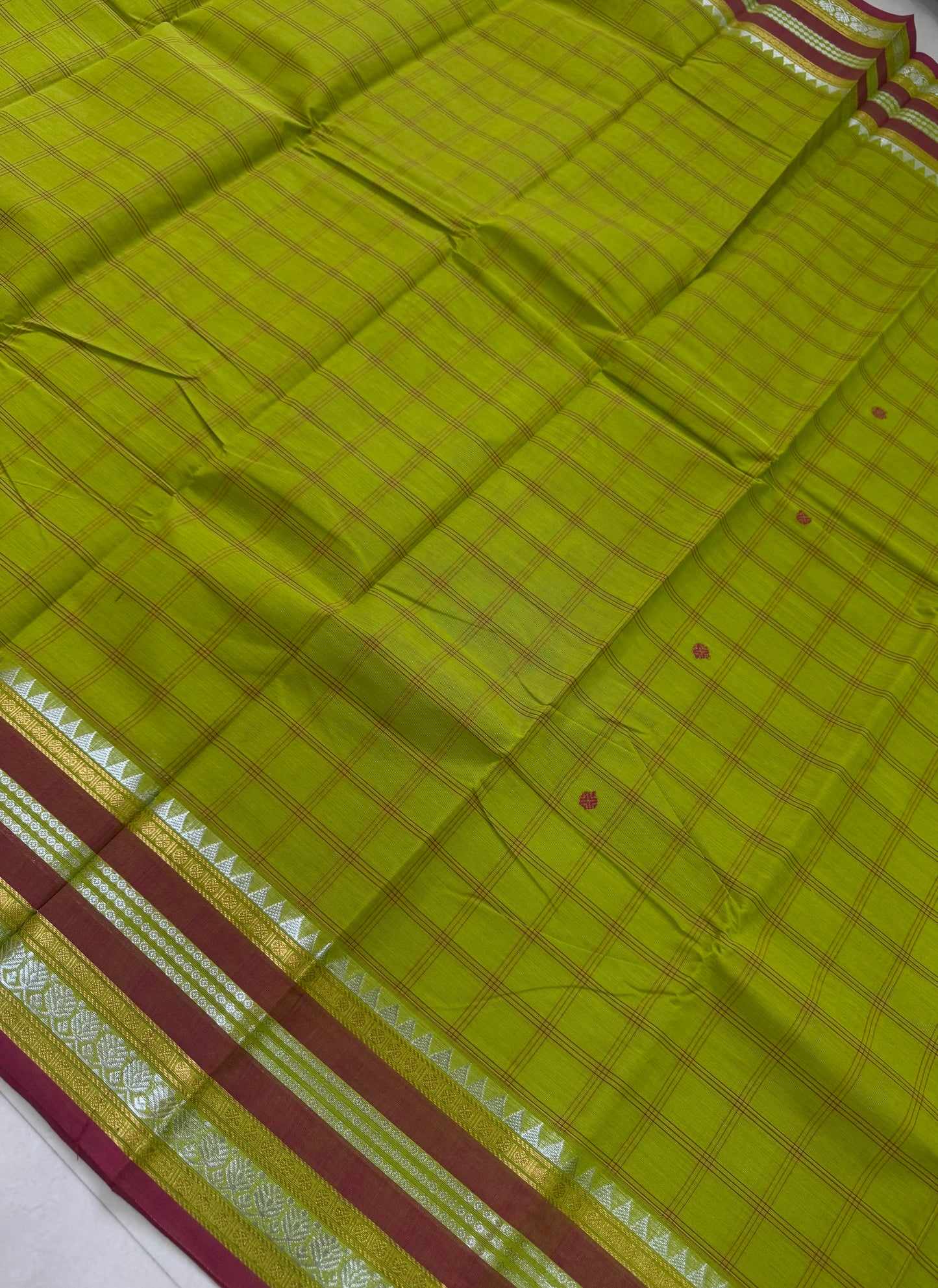 Handloom Kanchi Cotton Saree | DSAE006