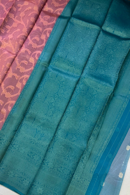 3d Banaras Organza Silk Sarees | DSM001