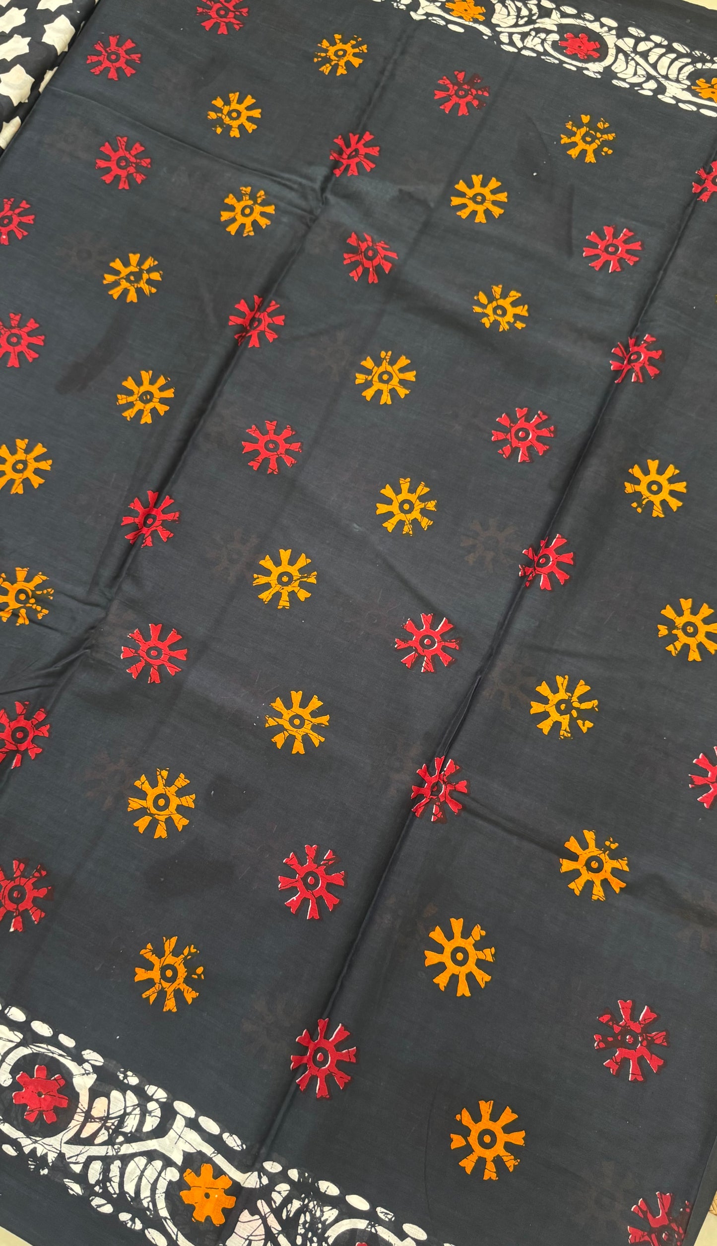 Handblock Print MulMul Cotton Sarees | DSAN001