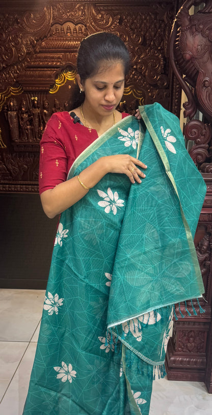 Fancy Chanderi Cotton Sarees | DSAD025